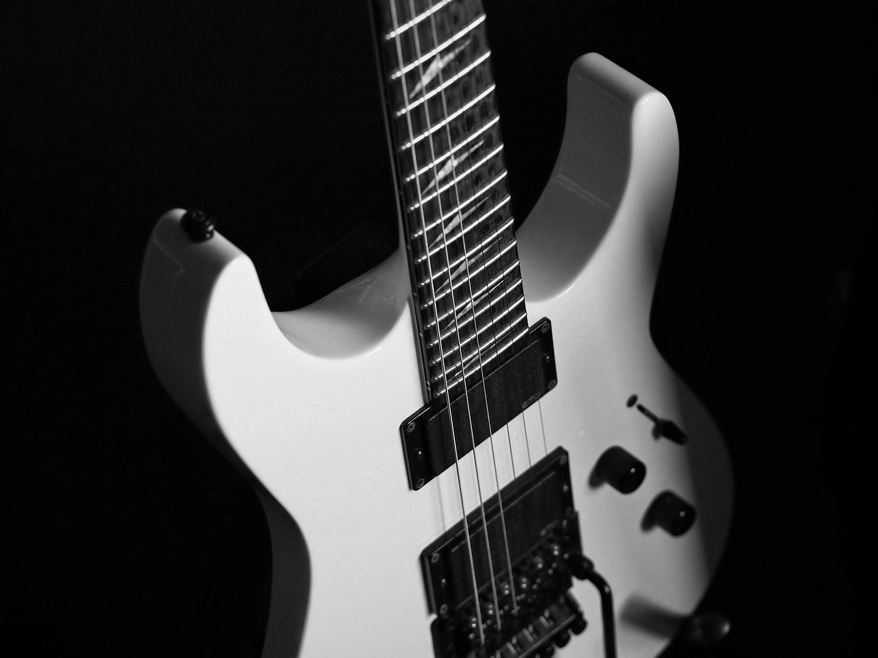 services-05 guitar, musical instrument, black-and-white, hd wallpaper, desktop backgrounds, music, electric, rock guitar, stringed instrument, music, music, music, music, music